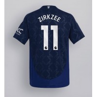 Manchester United Joshua Zirkzee #11 Vonkajší futbalový dres 2024-25 Krátky Rukáv